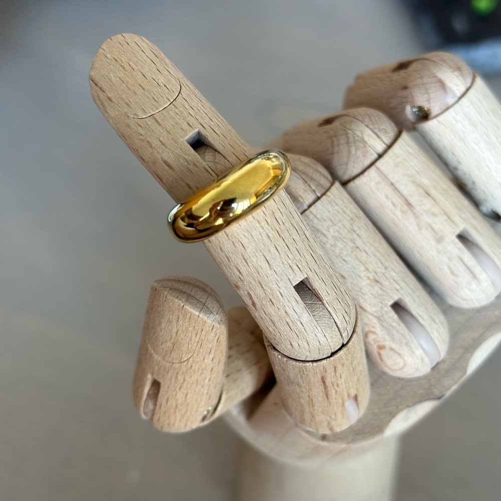 Gold Plated Blob Ring